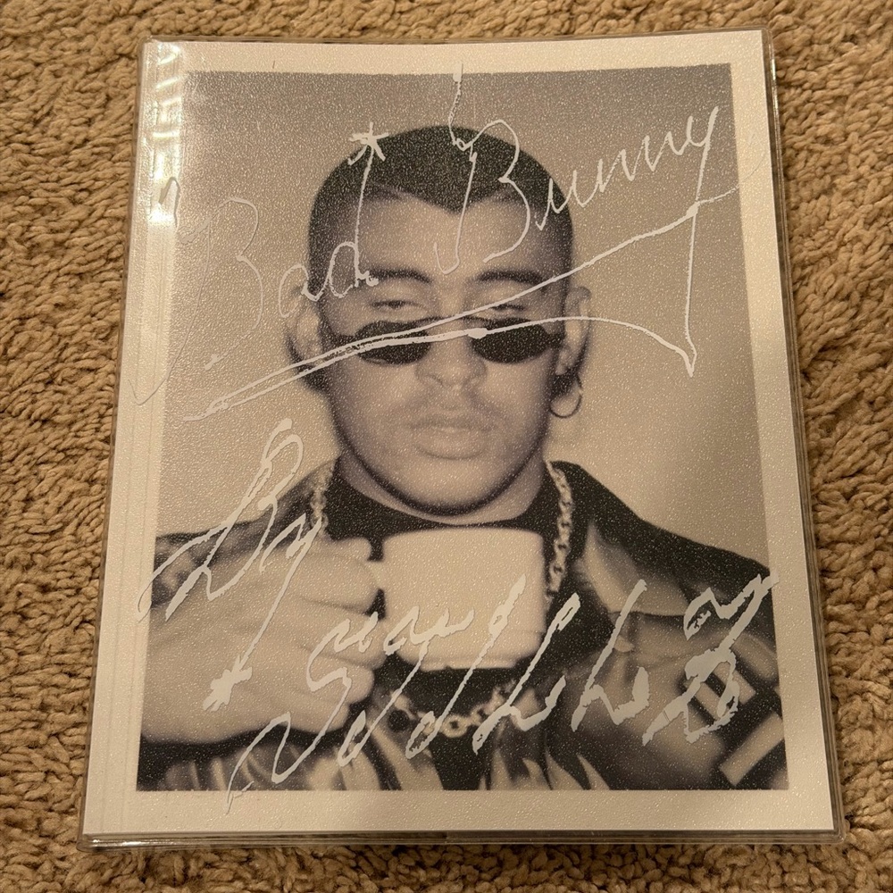 Bad Bunny Picture album with Signature